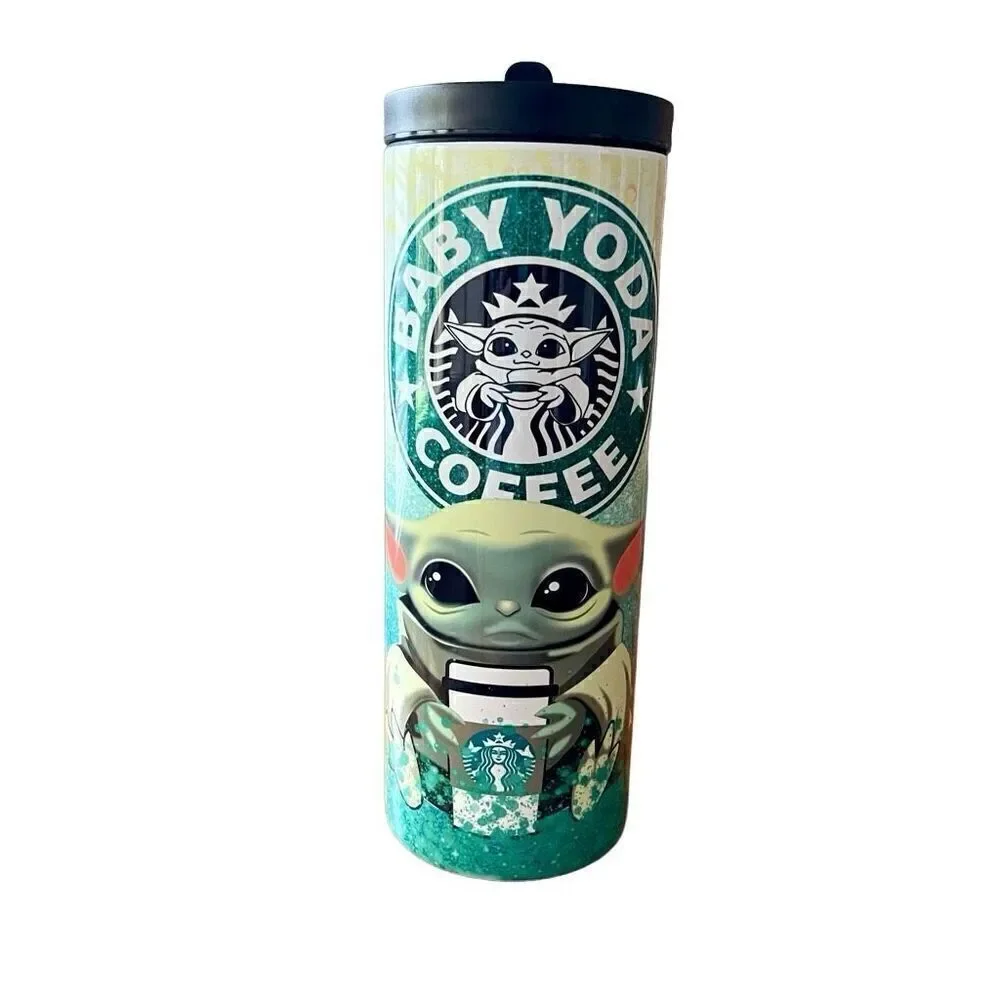 New Alien Coffee Water Drink Insulated Travel 25 oz Hot Or Cold Tumbler